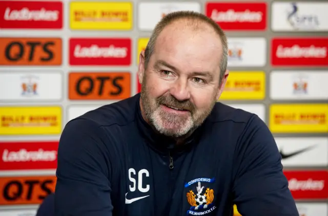 Kilmarnock manager Steve Clarke