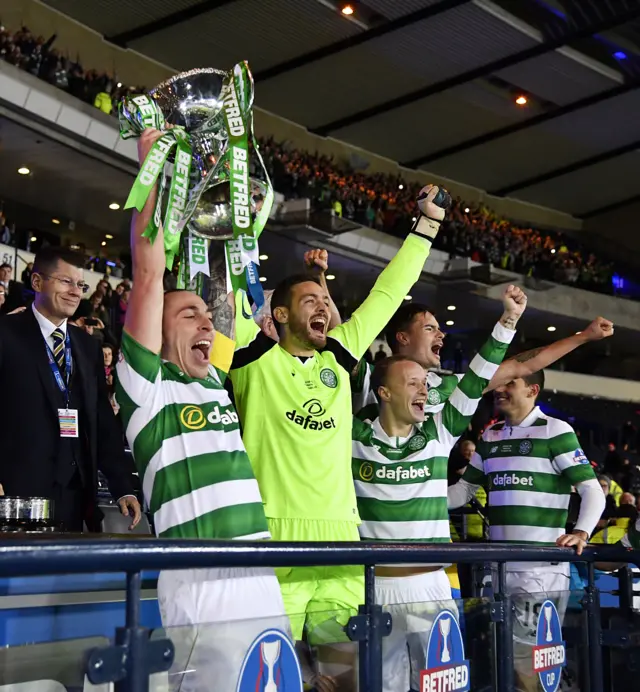 Celtic are defending the League Cup at Hampden today