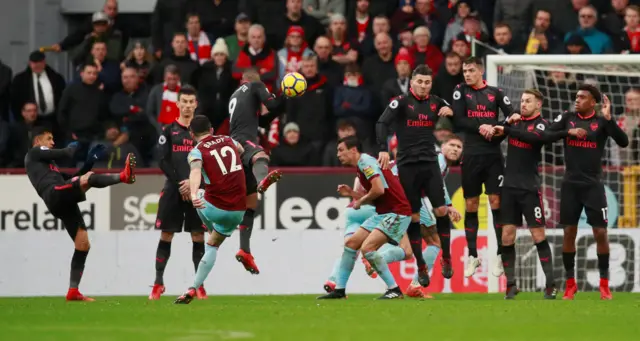 Robbie Brady attempts a free-kick