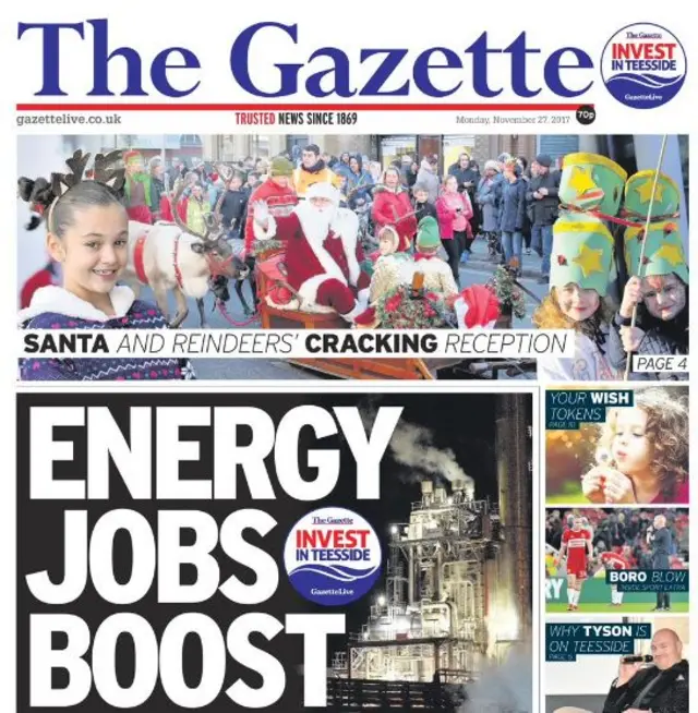 Gazette front page