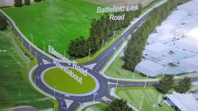 Artist's impression of part of the ring road