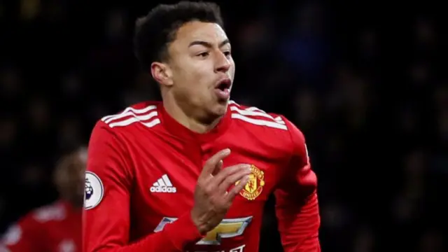 Jesse Lingard celebrates