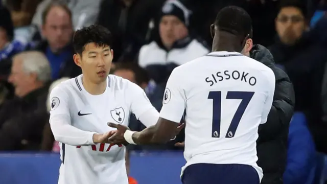 Son Heung-min replaces Moussa Sissoko