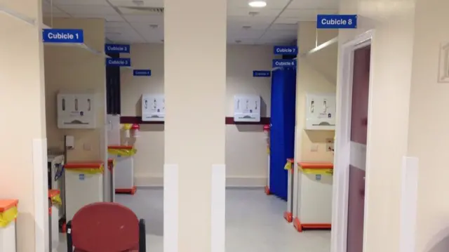 The blood unit at the hospital in Rugby