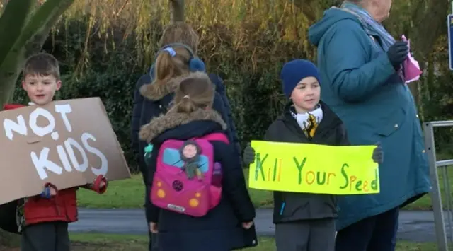 Children protest