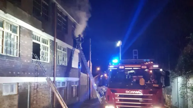 Fire crews at Dudson