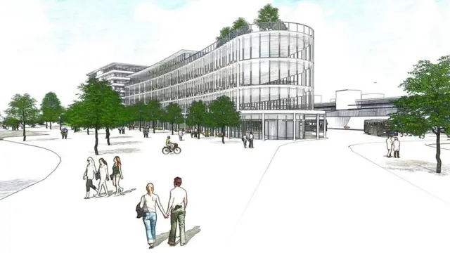 Artist's impression of Kingland Road site