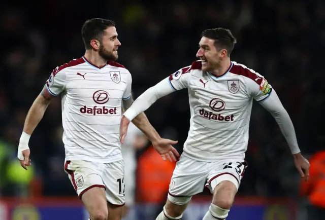 Robbie Brady of Burnley celebrates