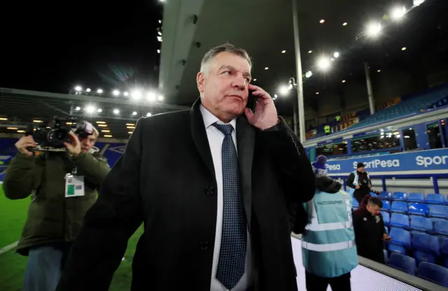 Sam Allardyce at Goodison Park