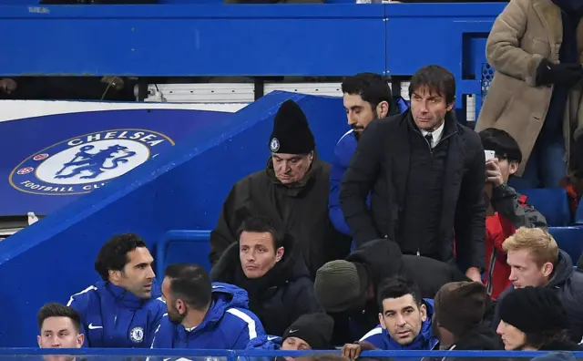 Antonio Conte is sent to the stands