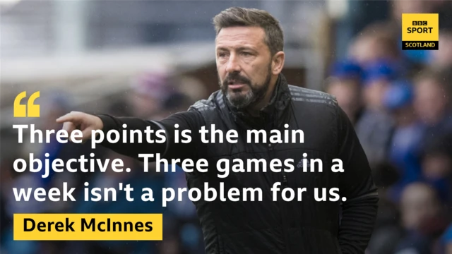 Aberdeen boss Derek McInnes