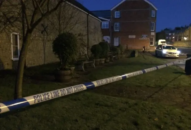 Police cordon on Bristol Road