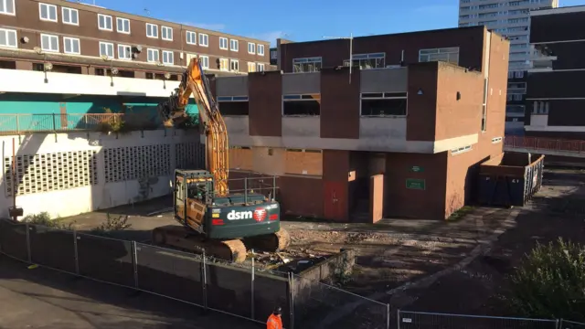 Demolition work in Heath Town begins