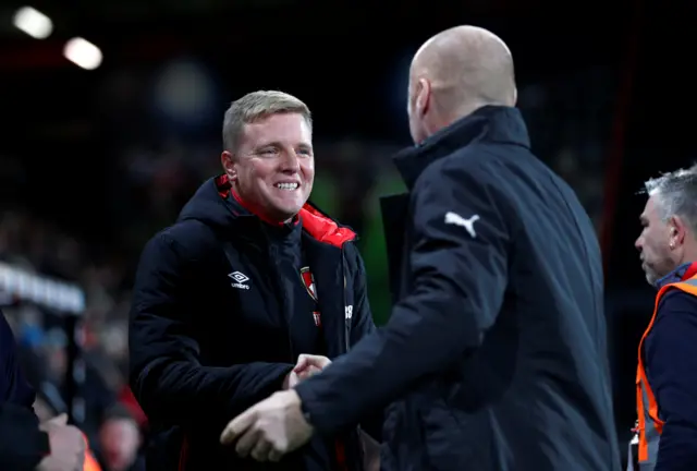 Sean Dyche and Eddie Howe