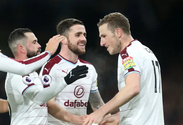 Burnley celebrate