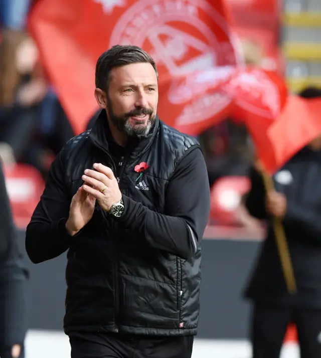 Aberdeen boss Derek McInnes