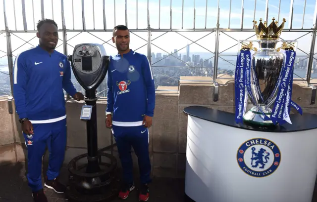 Michael Essien and Ashley Cole