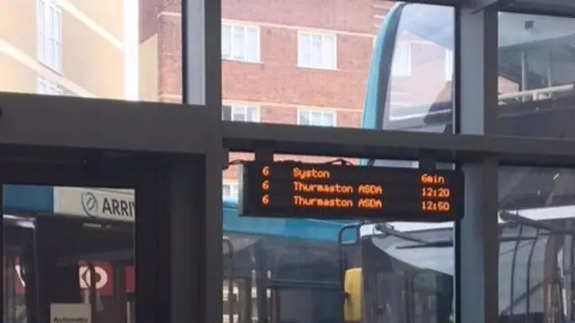 Bus notice board