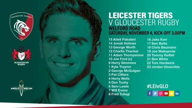 Leicester Tigers line-up