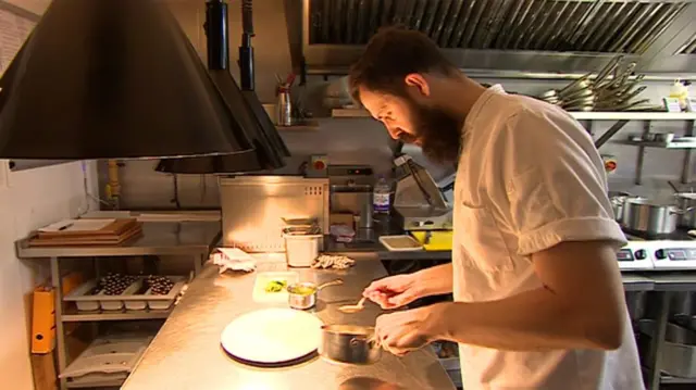 Chef in kitchen