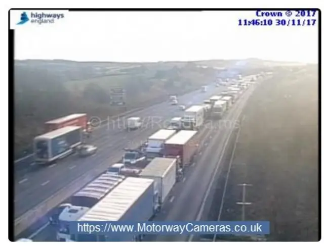 Delays on the northbound M1