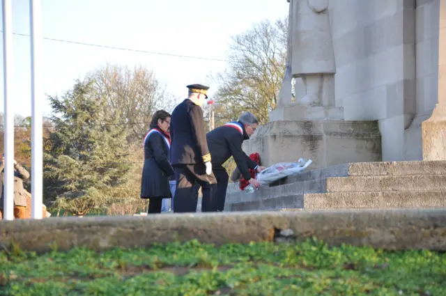 Wreath laying
