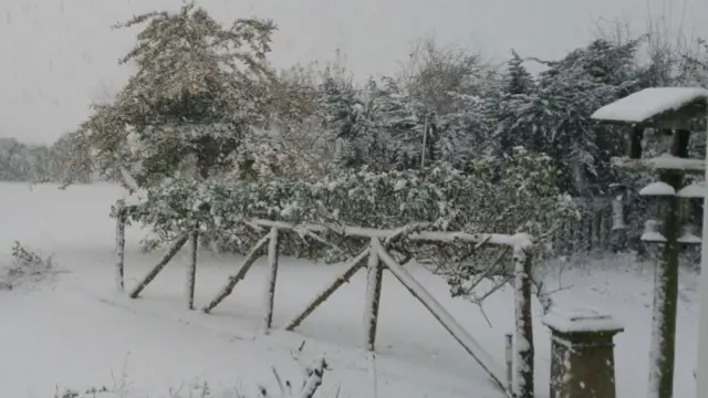 A snowy Thornton le Dale