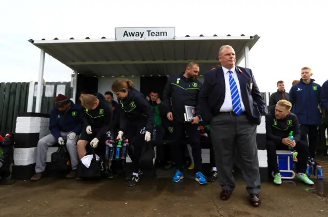 Steve Evans at Shaw Lane