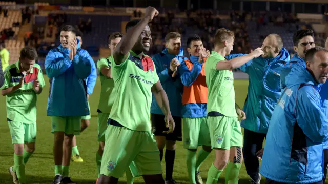 Oxford City celebrate their victory