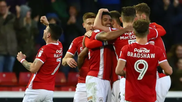 Barnsley celebrate