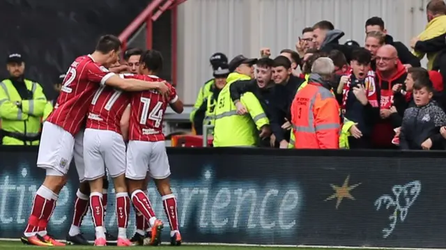 Bristol City celebrate