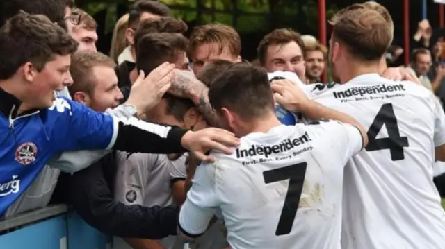 Truro City celebrate