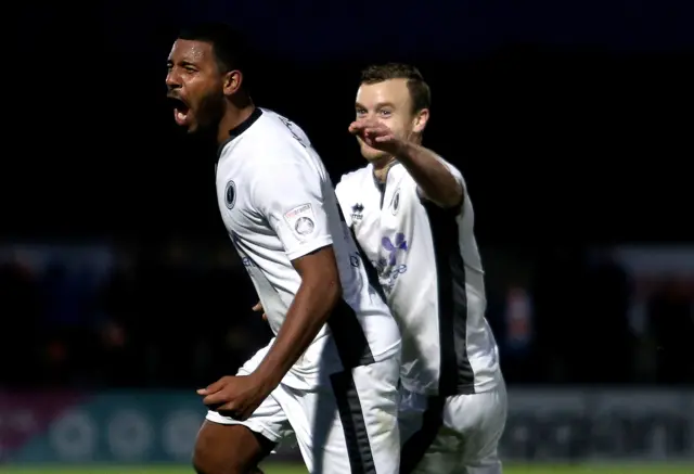 Boreham Wood celebrate