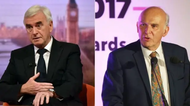 John McDonnell and Vince Cable