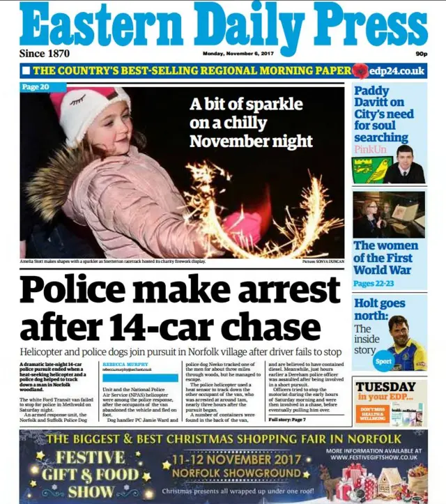 Front page of the EDP