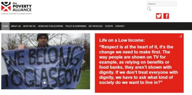 The Poverty Alliance website