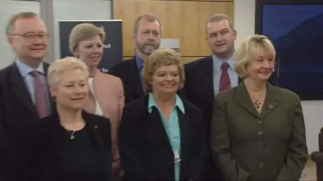 Leighton Andrews (far left in back row) and Carl Sargeant (far right in back row) were part of the 2003 intake in the assembly