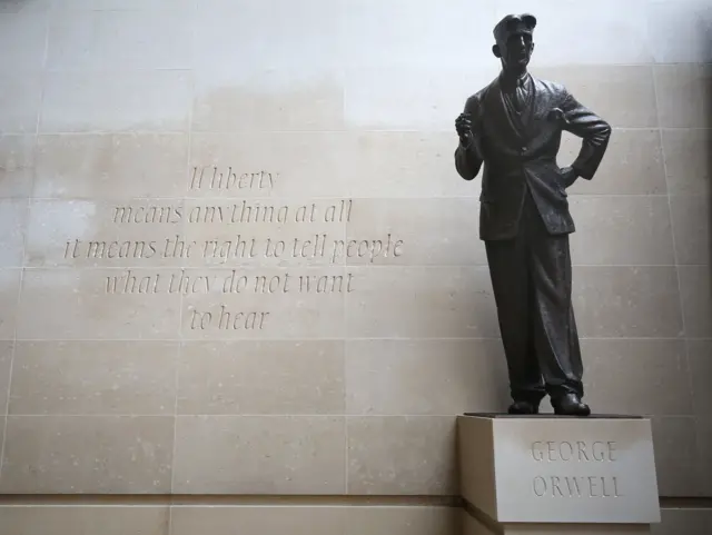 George Orwell statue