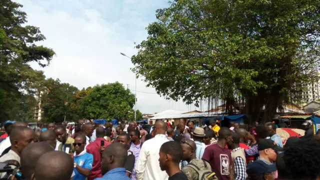 Journalists protest in the streets against harassment