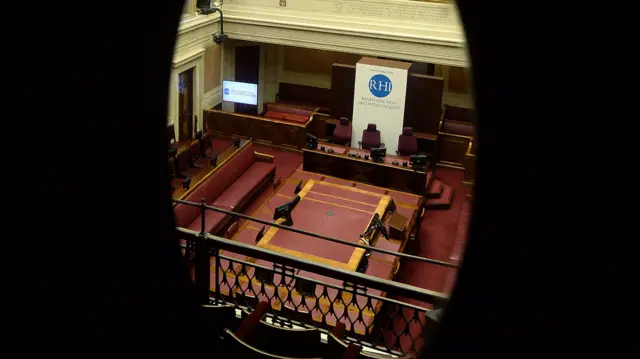 The Senate chamber at Stormont's Parliament Buildings