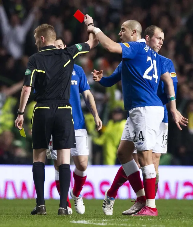 Celtic v Rangers in March 2011