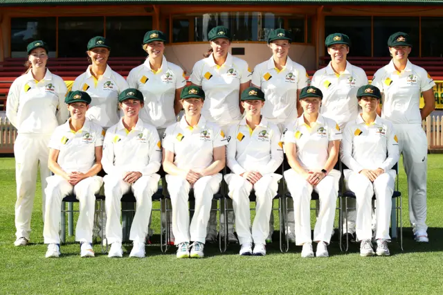 Australia in their whites