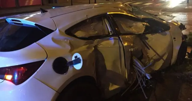 Damaged car