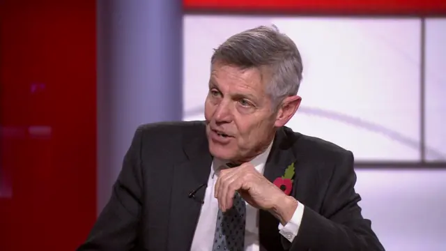 Matthew Parris speaking to BBC News