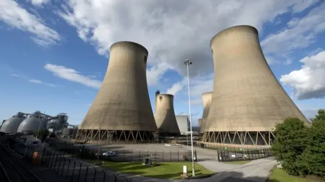 Two cooling towers at Drax