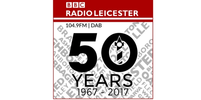 Radio Leicester 50th birthday logo