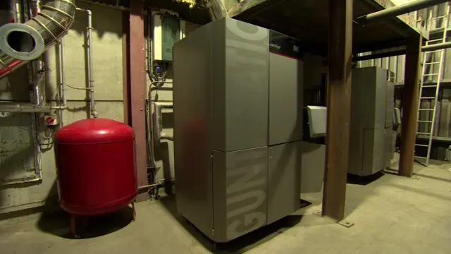 A biomass boiler