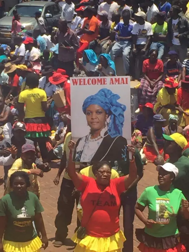 Grace Mugabe supporters