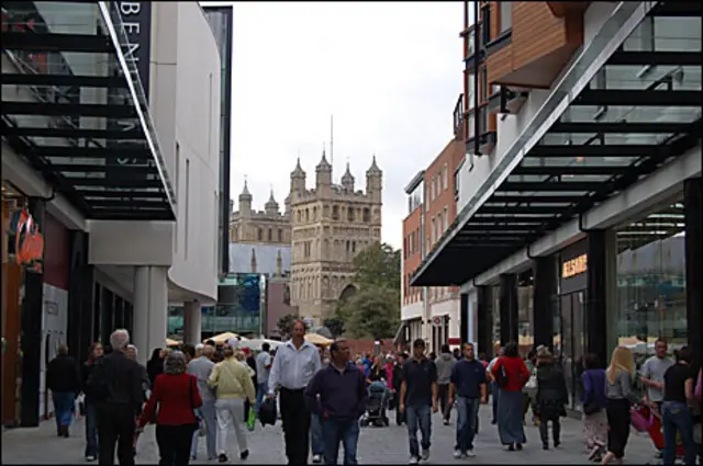 Exeter town centre