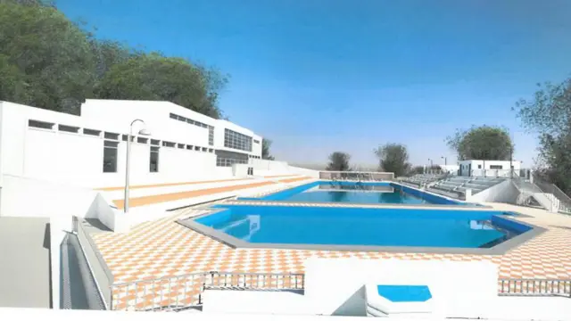 An artist's impression of Broomhill lido